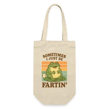 Motif drôle de pet de grenouille - Sac à bouteille - nature - Devant