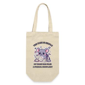 Mon cerveau a déposé une plainte formelle - Sac à bouteille - nature - Devant
