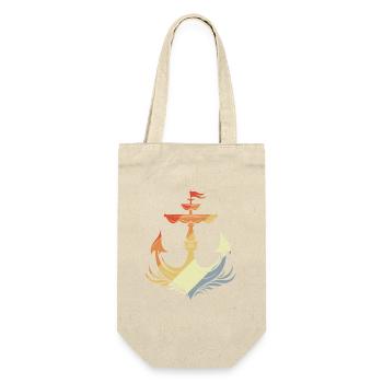 Croquis d’ancre à voile Vintage - Sac à bouteille - nature - Devant