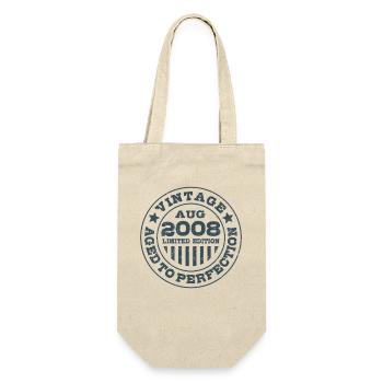 Vintage August 2008 Limited Edition Circle - Gift Bag for Bottles - nature - Front