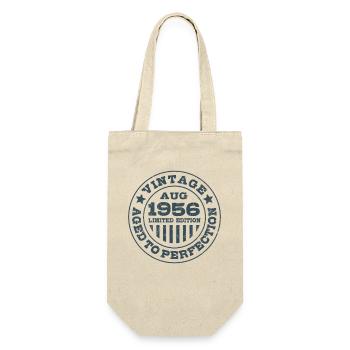 Vintage August 1956 Limited Edition Circle - Gift Bag for Bottles - nature - Front