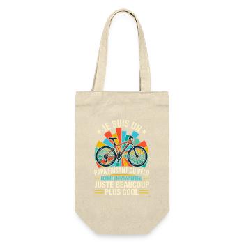 Papa Cycliste Vélo VTT Rétro Cool - Sac à bouteille - nature - Devant