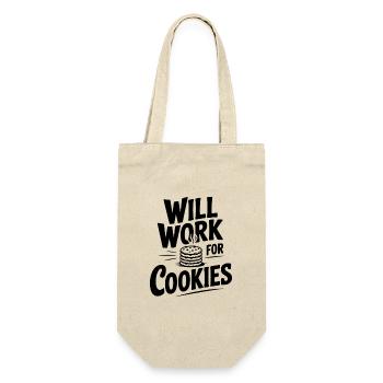 Will Work For Cookies - Gift Bag for Bottles - nature - Front