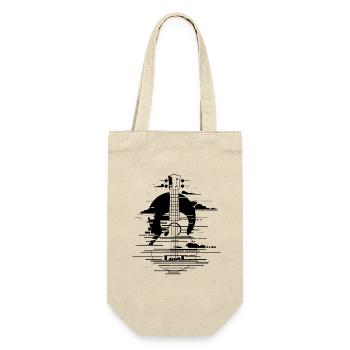 Dessin de ukulélé - Sac à bouteille - nature - Devant
