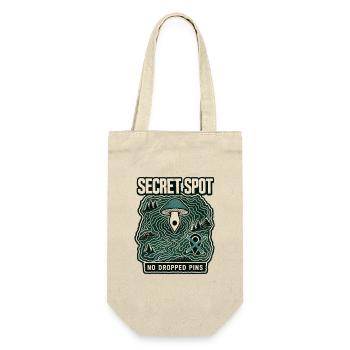 Mushroom Foraging Secret Spot, No Dropped Pins - Gift Bag for Bottles - nature - Front