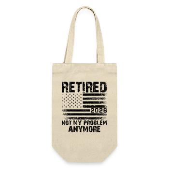 Retraité en 2026, ce n’est plus mon problème - Sac à bouteille - nature - Devant
