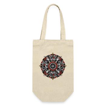 Gear Mandala of Screw Art - Gift Bag for Bottles - nature - Front