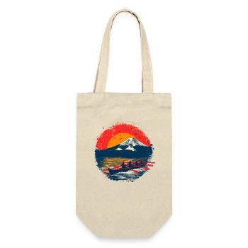 Rowing Illustration - Gift Bag for Bottles - nature - Front