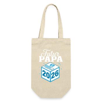Daddy-to-be 2026 Loading In Progress Gift - Gift Bag for Bottles - nature - Front