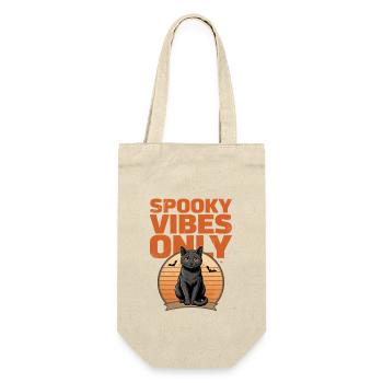 Black Cat Halloween – Spooky Vibes Only - Gift Bag for Bottles - nature - Front