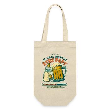 Futur Papy Humour Annonce Grossesse - Sac à bouteille - nature - Devant