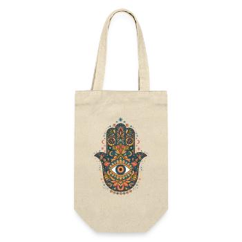 Spiritualität Heilige Geometrie Zen-Symbol - Geschenkbeutel für Flaschen - Natur - Vorne