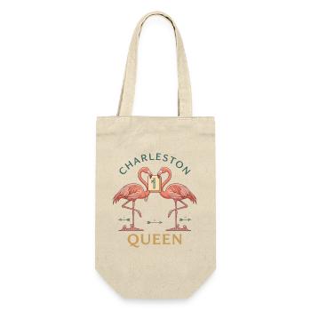 Mahjong Charleston Queen Flamingo - Gift Bag for Bottles - nature - Front