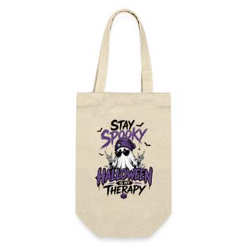 Stay Spooky – Halloween Is My Therapy Purple - Gift Bag for Bottles - nature - Front