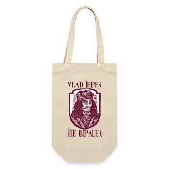 Vlad Tepes Impaler Motiv - Geschenkbeutel für Flaschen - Natur - Vorne