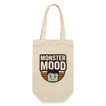 Süßes Halloween-Monster – Monsterstimmung - Geschenkbeutel für Flaschen - Natur - Vorne