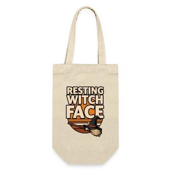 Witch Halloween – Visage de sorcière au repos - Sac à bouteille - nature - Devant