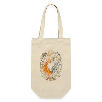Hufschmied Hufschmiede - Geschenkbeutel für Flaschen - Natur - Vorne