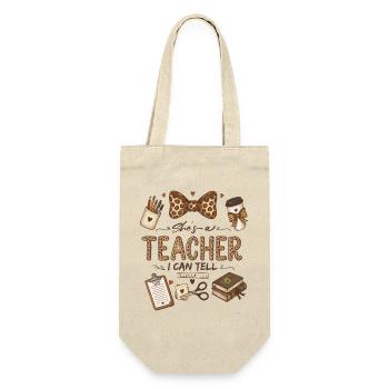 C’est une prof, je peux le dire | Professeur léopard mignon - Sac à bouteille - nature - Devant