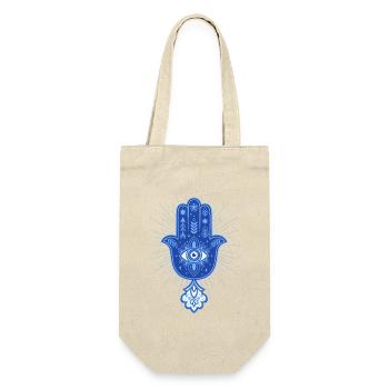 Spiritualität Meditation Heiliges Geometrie-Symbol - Geschenkbeutel für Flaschen - Natur - Vorne
