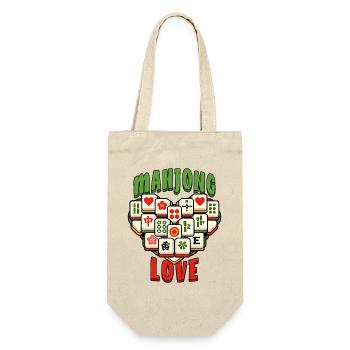 Mahjong Game Social Club Love Mahjong - Gift Bag for Bottles - nature - Front