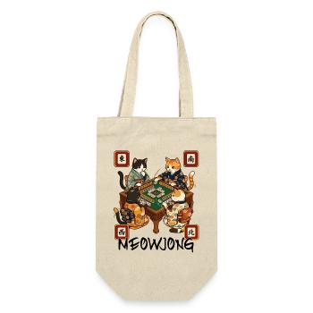 Meowjong Cute Cat Mahjong Game Social Club - Gift Bag for Bottles - nature - Front