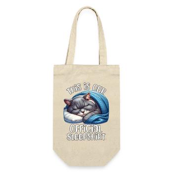 Britisch Kurzhaar Katze Schlafshirt - Geschenkbeutel für Flaschen - Natur - Vorne