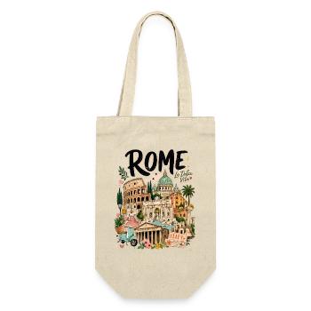 Rome la Dolce Vita Design - Gift Bag for Bottles - nature - Front