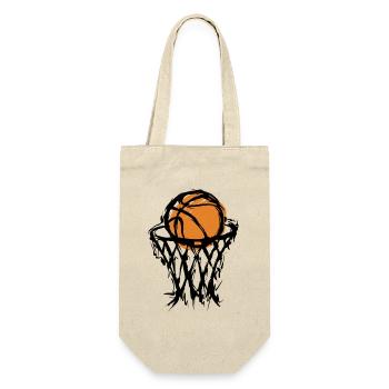 Basketball  - Geschenkbeutel für Flaschen - Natur - Vorne
