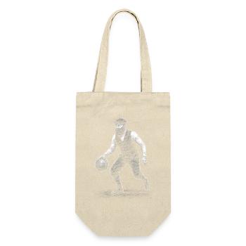 James A Basketballspieler Skizze - Geschenkbeutel für Flaschen - Natur - Vorne