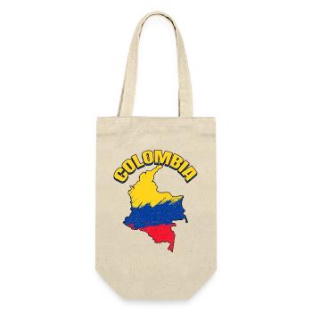 Map Of Colombian Flag Colombia - Gift Bag for Bottles - nature - Front