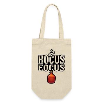Halloween Magische Mischung – Hokusfokus - Geschenkbeutel für Flaschen - Natur - Vorne