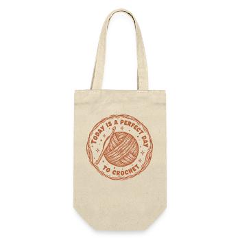 Today Is A Perfect Day To Crochet Funny - Gift Bag for Bottles - nature - Front
