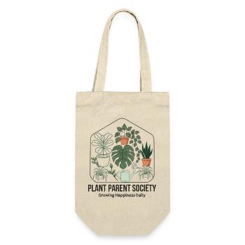 Plant Parent Society: Grüner Lebensstil - Geschenkbeutel für Flaschen - Natur - Vorne