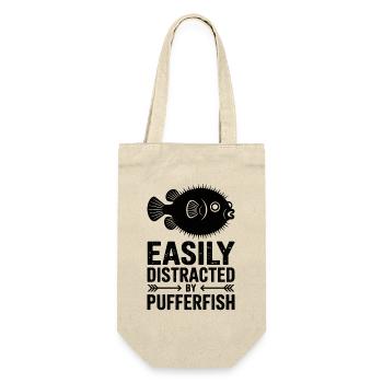 Puffer Fish Sayings Funny Puffer Fish Gift - Gift Bag for Bottles - nature - Front