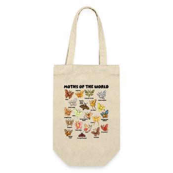Moths of the World Kawaii Table Entomology - Gift Bag for Bottles - nature - Front