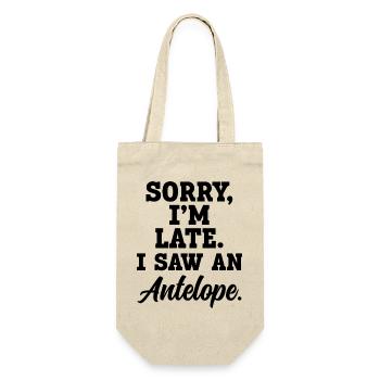 Antelope Funny Saying - Gift Bag for Bottles - nature - Front