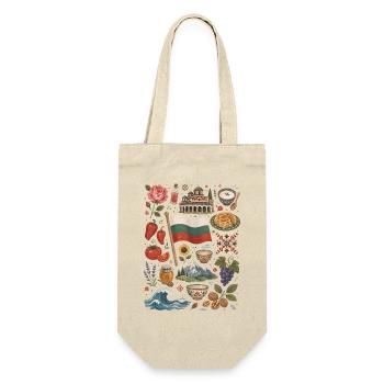 Bulgarien | Berge, Rosen & Heimatliebe - Geschenkbeutel für Flaschen - Natur - Vorne