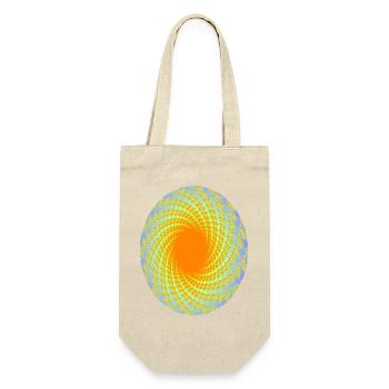 Spiral of orange in lavender - Gift Bag for Bottles - nature - Front