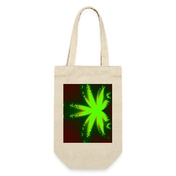 Neon Fractal Star Beam - Gift Bag for Bottles - nature - Front