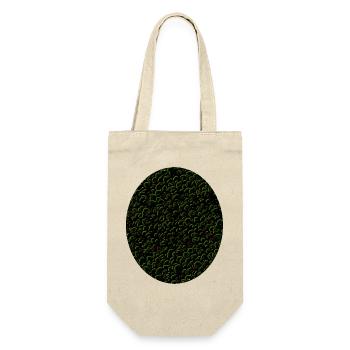 Mossy circle design - Gift Bag for Bottles - nature - Front