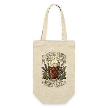 I Make Beer Disappear Craft Beer - Gift Bag for Bottles - nature - Front