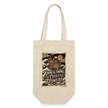 La gentillesse fait pousser les fleurs les plus fraîches - Sac à bouteille - nature - Devant