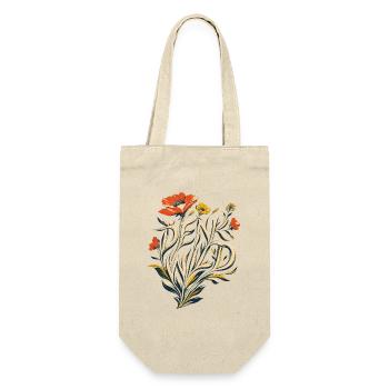 Denk Wild - Ideen lassen sich nicht einzäunen! - Geschenkbeutel für Flaschen - Natur - Vorne