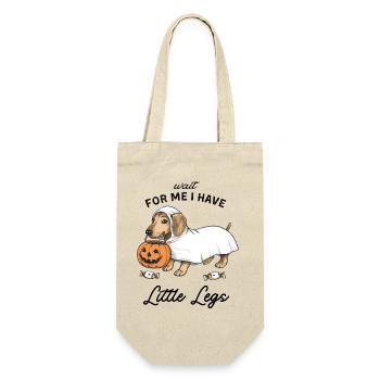 Dachshund Ghost Halloween Trick or Treat - Gift Bag for Bottles - nature - Front