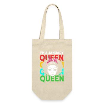 Sternzeichen Wassermann - Geschenkbeutel für Flaschen - Natur - Vorne