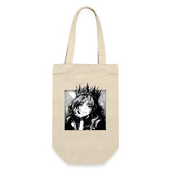 Königin der Schatten Manga Porträt - Geschenkbeutel für Flaschen - Natur - Vorne