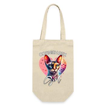 Cornish Rex Girl Cornish Rex Cat - Gift Bag for Bottles - nature - Front