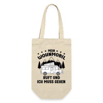 Mein Wohnmobil ruft und ich muss gehen Camping - Geschenkbeutel für Flaschen - Natur - Vorne