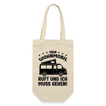 Mein Wohnmobil ruft und ich muss gehen Camping - Geschenkbeutel für Flaschen - Natur - Vorne